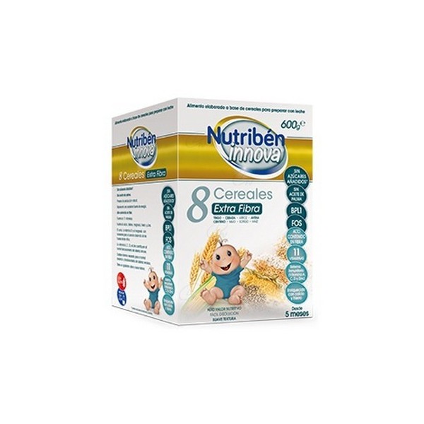 NUTRIBÉN INNOVA 8 CEREALES EXTRA FIBRA 600 GR  5M