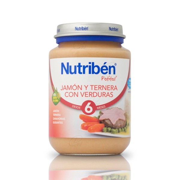 NUTRIBEN JAMON TERNERA VERDURA POTITO JUNIOR 200 G