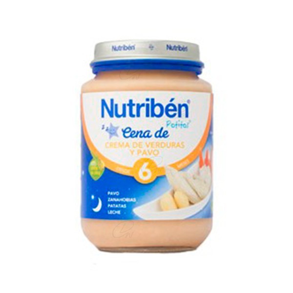 NUTRIBEN CENA CREMA VERDURA CON PAVO POTITO JUNIOR 200 G